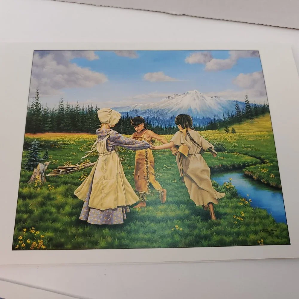 BLANK NOTE Cards W/Envelopes 15‎ Pk. Oil Paintings 1800's American West 5